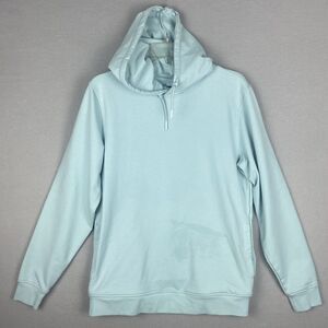 Cuts Classics Light Blue Long Sleeve Essential Pullover Hoodie Sweater Men Small